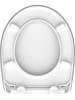 Schütte Toiletbril met softclose "White wave" wit