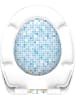 Schütte Toiletbril met softclose "Mosaik" blauw/oranje