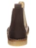 POM POM Leren chelseaboots bruin
