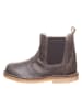 Kmins Leder-Chelsea-Boots in Grau
