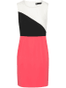 Bleu d'Azur Sukienka "Dubai" w kolorze różowo-czarno-białym