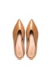 l37 Leder-Ballerinas in Hellbraun