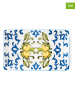 Trendy Kitchen by EXCÉLSA 6er-Set: Servierplatten "Amalfi" in Blau/ Gelb - (L)20 x (B)12,5 cm