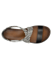 Wojas Leren sandalen zwart/wit