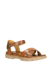 Wojas Skórzane sandały w kolorze jasnobrązowym