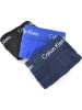 CALVIN KLEIN UNDERWEAR 3-delige set: boxershorts blauw/zwart/donkerblauw