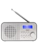 Adler DAB/ FM-radio chroomkleurig - (B)44 x (H)17 x (D)11 cm