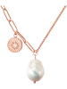 Perldesse Rosévergold. Halskette mit Perle - (L)40 cm