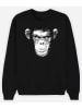WOOOP Sweatshirt "Evil Monkey" in Schwarz