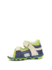Bartek Leder-Sandalen in Dunkelblau/ Grün/ Beige