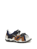 Bartek Leder-Sandalen in Dunkelblau/ Braun