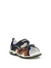 Bartek Leder-Sandalen in Dunkelblau/ Braun