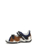 Bartek Leren sandalen donkerblauw/bruin