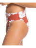 Roxy Bikinislip "Garden Trip" roestrood/wit