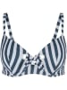 Skiny Bikinitop donkerblauw/wit