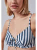 Skiny Biustonosz bikini w kolorze granatowo-białym