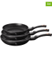 Berlinger Haus 3er-Set: Bratpfannen "Black Rose" in Schwarz/ Roségold