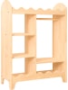 Folkifreckles Kleiderschrank in Natur - (B)75 x (H)100 x (T)30 cm