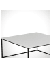 Evila Salontafel "Poly" wit - (B)75 x (H)43 x (D)75 cm
