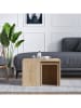 Scandinavia Concept Salontafel "Ortanca" eikenkleurig - (B)60 x (H)37 x (D)60 cm