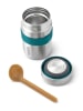 Black+Blum Thermo-Lunchbecher "Food Flask" in Silber/ Blau - 400 ml