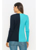 GIORGIO DI MARE Vest turquoise/donkerblauw