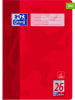 Oxford 5er-Set: Schulhefte "Oxford - Lineatur 26" in Rot - DIN A4