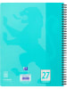 Oxford 2-delige set: collegeblokken "Touch - Liniatuur 27" turquoise - A4