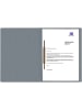 Oxford 5er-Set: Schnellhefter "Top File+" in Grau - DIN A4