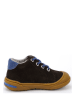 lamino Leren loopleerschoenen bruin/blauw