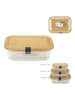 COOK CONCEPT Lunchbox in Natur - (B)20 x (H)6,5 x (T)14,8 cm