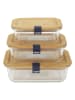 COOK CONCEPT Lunchbox in Natur - (B)20 x (H)6,5 x (T)14,8 cm