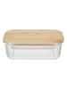 COOK CONCEPT Lunchbox in Natur - (B)20 x (H)6,5 x (T)14,8 cm