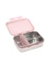Lässig Lunchbox "Adventure" in Rosa/ Silber - (B)17,3 x (H)13,3 x (T)6,9 cm