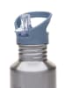Lässig Drinkfles "Adventure" zilverkleurig/blauw - 500 ml