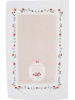 Clayre & Eef 2er-Set: Gästehandtuch in Weiß/ Beige - (L)66 x (B)40 cm