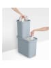 JosephJoseph 2-delige set: afvalemmers "GoRecycle" lichtblauw