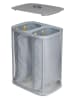 JosephJoseph Wäschekorb "Tota" in Grau - 2x 45 l