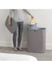 JosephJoseph Wäschekorb "Tota" in Grau - 2x 45 l