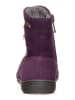 RICHTER Leder-Winterboots in Aubergine