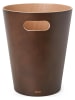 umbra Papierkorb "Woodrow" in Braun - 7,5 l