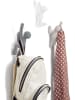 umbra 3er-Set: Wandhaken "Buddy" in Grau/ Weiß - (B)8 x (H)18 x (T)7 cm