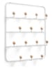 umbra Wandgarderobe "Estique" in Weiß - (B)36 x (H)60 x (T)9 cm
