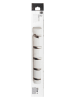 umbra Garderobenleiste "Flip 5" in Weiß - (B)51 x (H)6 x (T)3 cm