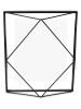 umbra Bilderrahmen "Prisma" in Schwarz - (B)25 x (H)30 x (T)8 cm