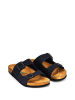 Moosefield Leren slippers zwart