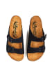 Moosefield Leren slippers zwart