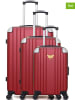 Les P´tites Bombes 3tlg. Hardcase-Trolleyset "Amelie-A" in Bordeaux