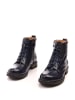 BOSCCOLO Leder-Boots in Dunkelblau