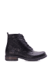 BOSCCOLO Leder-Boots in Schwarz